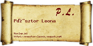 Pásztor Leona névjegykártya